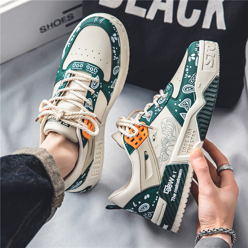 Top Férfi Alkalmi cipők Divat Luxus Designer Fekete kültéri sport gördeszkacipők Férfi fehér edzőcipők Plate-forme tornacipők