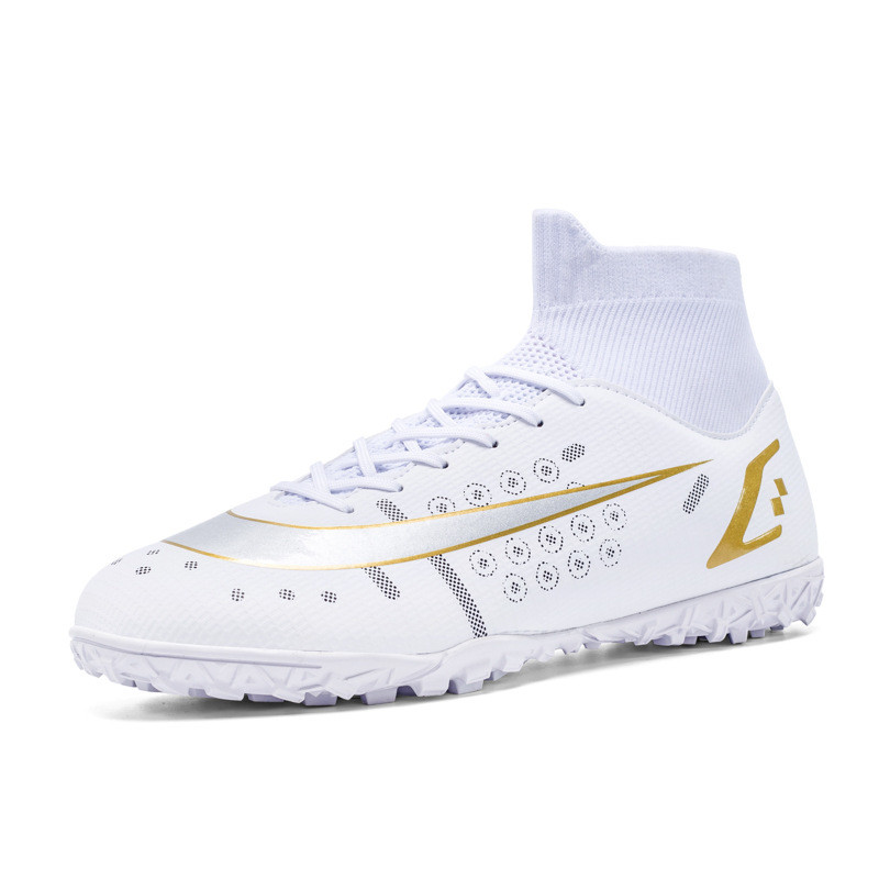 Jauni profesionāli vīriešu futbola zābaki ar augstu augšdaļu FG/TF futbola kedas, vieglas, neslīdošas bērnu sporta apavi
