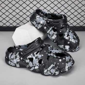 BOANXIL Летни мъжки модни универсални дишащи чехли Неплъзгащи се чехли Външни ежедневни градински обувки Плажни сандали за мъже