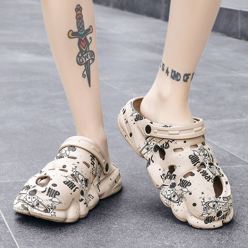 BOANXIL nyári férfi divat sokoldalú légáteresztő papucs csúszásmentes papucs szabadtéri alkalmi kerti cipő Strandszandál férfiaknak