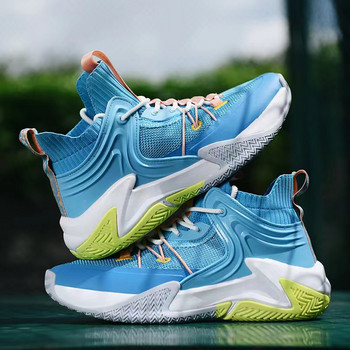 Висококачествена версия на летни баскетболни обувки, омекотяващи водоустойчиви противоплъзгащи се баскетболни маратонки, мъжки спортни обувки, маратонки
