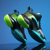 Márka Férfi Kosárlabda Cipők Csúszásmentes Sportcipők Légáteresztő Párnák Tornatermi Edzés Sportcipők Trend Boys Kosárlabda Sneaker