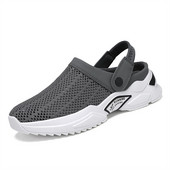 Kvėpuojantys tinkliniai sportiniai sandalai Vyriški greitai džiūstantys vasariniai vandens batai Neslystantys paplūdimio sandalai vyriški plaukimo batai su uždaru pirštu.