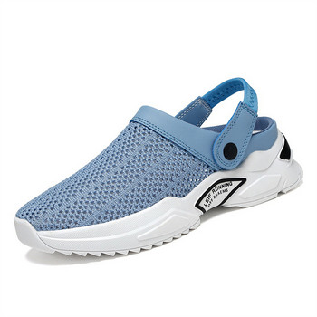 Дишащи мрежести спортни сандали Мъжки бързосъхнещи летни водни обувки Нехлъзгащи се плажни сандали Мъжки обувки за река със затворени пръсти