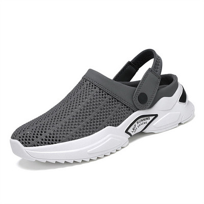 Kvėpuojantys tinkliniai sportiniai sandalai Vyriški greitai džiūstantys vasariniai vandens batai Neslystantys paplūdimio sandalai vyriški plaukimo batai su uždaru pirštu.