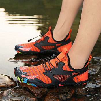 Мъжки водни обувки Боси плажни обувки Дишащи външни спортни обувки Бързосъхнещи River Sea Aqua маратонки Меки плажни маратонки