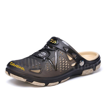 Daiwa Нови мъжки риболовни сандали Спортни скъсани обувки Гумени обувки EVA Меко дъно Външни неплъзгащи се плажни чехли