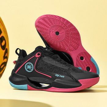 Серия Aybycy Баскетболни обувки против хлъзгане за мъжки спортни обувки, мъжки маратонки с въртящи се копчета за кошница