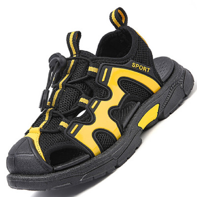 Jaunas 2023. gada vasaras pludmales ūdens bērnu sandales Modes apavi Viegli, neslīdoši, mīksta apakša, ēnojums, āda zēniem, ērti