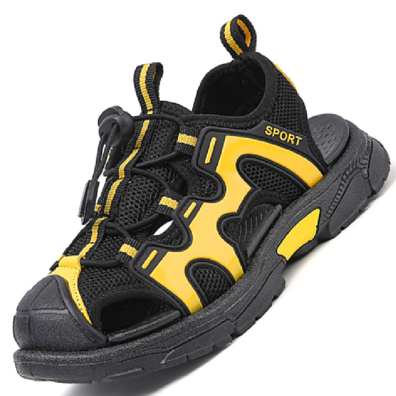 Jaunas 2023. gada vasaras pludmales ūdens bērnu sandales Modes apavi Viegli, neslīdoši, mīksta apakša, ēnojums, āda zēniem, ērti