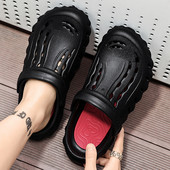 BOANXIL jauni liela izmēra alas apavi vīriešu vasaras komplektā, galvas ērtas sandales, biezas apakšas odere Sporta pludmales sandales vīriešiem