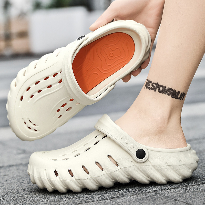 BOANXIL jauni liela izmēra alas apavi vīriešu vasaras komplektā, galvas ērtas sandales, biezas apakšas odere Sporta pludmales sandales vīriešiem