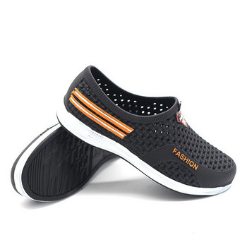 Спортни сандали на открито Мъжки бързосъхнещи плажни обувки Летни дишащи меки градински сабо Мъжки неплъзгащи се гумени външни чехли