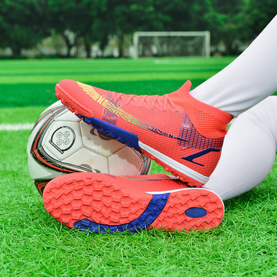 Kiváló minőségű professzionális futballcipők férfi női szupersztár turf futballcipők férfi légáteresztő zokni Futsal cipők botas futbol