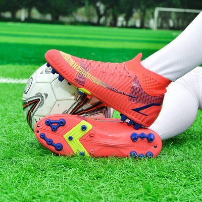 Kiváló minőségű professzionális futballcipők férfi női szupersztár turf futballcipők férfi légáteresztő zokni Futsal cipők botas futbol