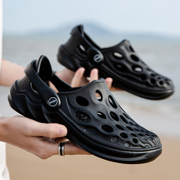 Летни градински сабо Камуфлажни мъжки сандали 2023 Мъжки обувки Плажни външни противоплъзгащи се спортни чехли Туристически сандали Мъже жени