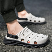 Potpuno nove muške sandale Mekane sandale za plažu EVA vrtne cipele Udobne muške klompe Papuče za vanjske cipele Cipele s rupama