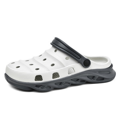 Potpuno nove muške sandale Mekane sandale za plažu EVA vrtne cipele Udobne muške klompe Papuče za vanjske cipele Cipele s rupama