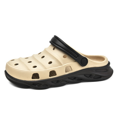 Potpuno nove muške sandale Mekane sandale za plažu EVA vrtne cipele Udobne muške klompe Papuče za vanjske cipele Cipele s rupama