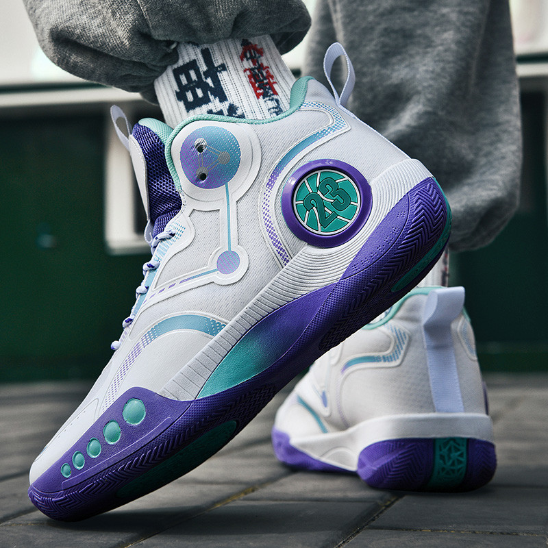 BOANXIL Pantofi de baschet cu personalitate la modă pentru bărbați Amortizare anti-alunecare Pantofi de sport de luptă confortabili și respirabili