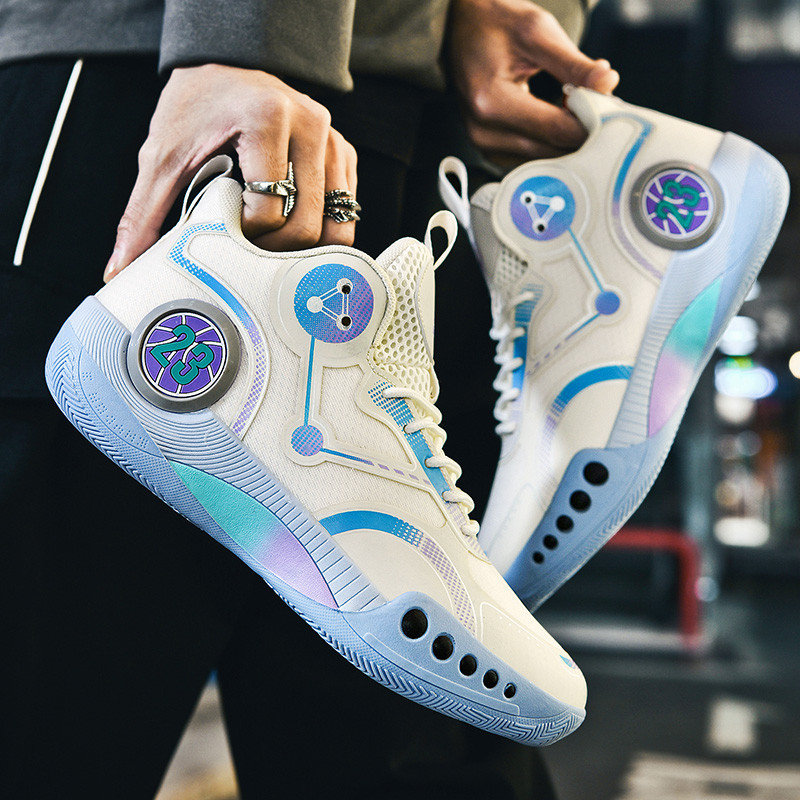 BOANXIL Pantofi de baschet cu personalitate la modă pentru bărbați Amortizare anti-alunecare Pantofi de sport de luptă confortabili și respirabili