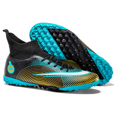 Márka Divat Zokni Futball Csizmák Férfi Női Hosszú Tüskék Professzionális Futball Cipők Férfi Légáteresztő Futsal Klipsek botas futbol