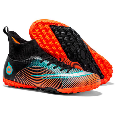 Márka Divat Zokni Futball Csizmák Férfi Női Hosszú Tüskék Professzionális Futball Cipők Férfi Légáteresztő Futsal Klipsek botas futbol