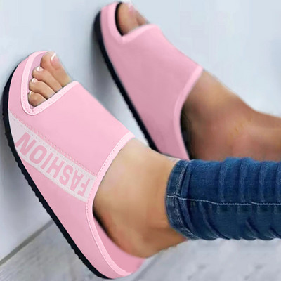 Vasaras čības Sievietēm Elpojošs Komforts Ikdienas ķīļi Kurpes Sporta Burtu raksts Atvērts purngals Čības Sandales Sievietēm