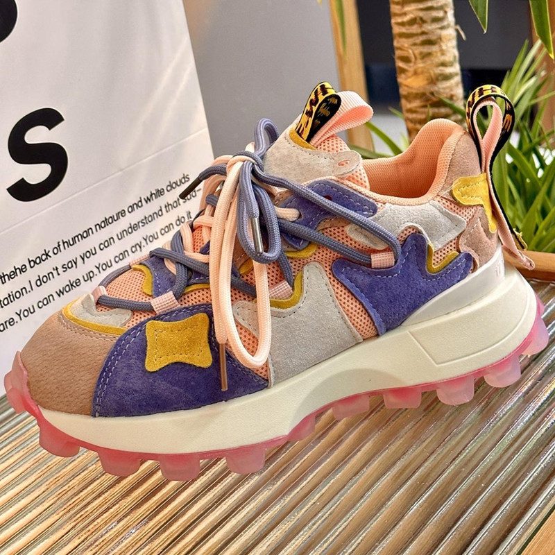 Brand Ženske cipele za skateboarding Tenisice s ravnim debelim potplatom Ženske sportske cipele Prozračne Zapatos Mujer Gumene čizme Ženske cipele