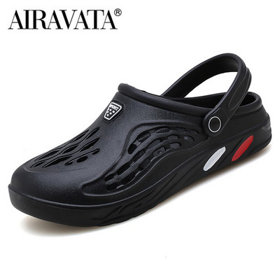 Vīriešu sieviešu čības Unisex sandales slidkalniņi elpojoši dārza koka tupeles ikdienišķs pāris pludmales sandales čības Bezmaksas piegāde 36-49 izmērs