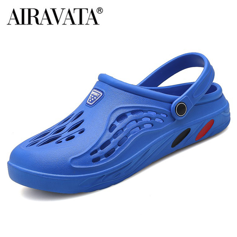 Vīriešu sieviešu čības Unisex sandales slidkalniņi elpojoši dārza koka tupeles ikdienišķs pāris pludmales sandales čības Bezmaksas piegāde 36-49 izmērs