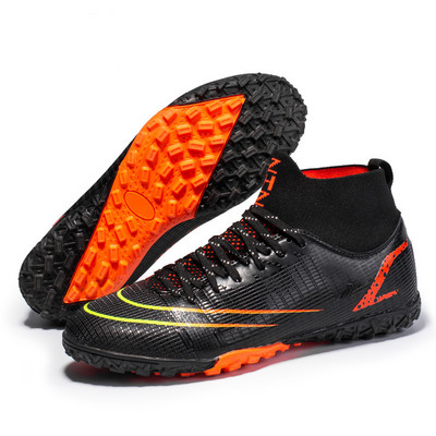 Férfi futballcipők kültéri csúszásmentes TF kényelmes, magas bokával női tornacipők futball edzőmeccs gyerekek fiúk futballcipők