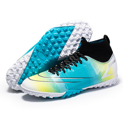 Férfi futballcipők kültéri csúszásmentes TF kényelmes, magas bokával női tornacipők futball edzőmeccs gyerekek fiúk futballcipők