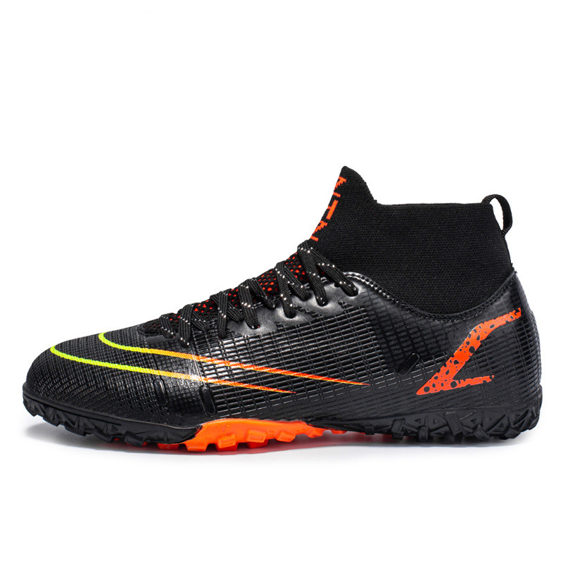 Férfi futballcipők kültéri csúszásmentes TF kényelmes, magas bokával női tornacipők futball edzőmeccs gyerekek fiúk futballcipők