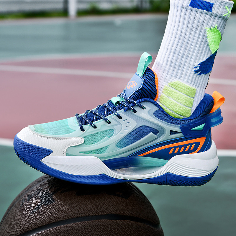 Unisex Violetinė prekės ženklo vyriški krepšinio batai Chunky Profesionalūs sportbačiai Vyriški tinkliniai kvėpuojantys sportiniai batai Vyriški 36-45 dydis