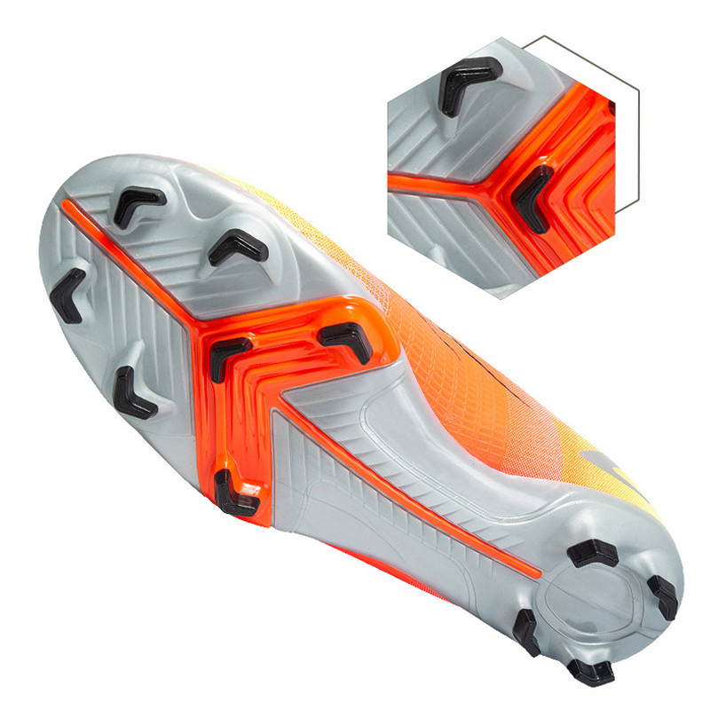 Vyriški futbolo bateliai suvarstomi neslystantys aukštai kulkšnies FG lauko žolės treniruotės Sporto rungtynės Moteriški vaikiški sportbačiai Futbolo batai