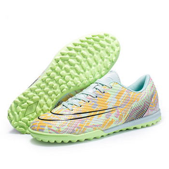 Нови футболни обувки против хлъзгане TF висококачествени дишащи тренировки на трева на открито Спортни мъжки дамски маратонки детски футболни обувки