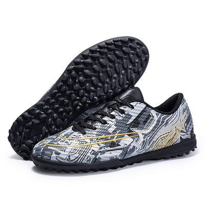 Új futballcipő csúszásgátló TF kiváló minőségű légáteresztő kültéri füves edzés sport férfi női tornacipő gyermek focicipő