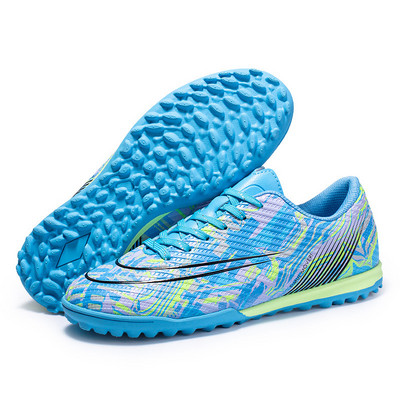 Új futballcipő csúszásgátló TF kiváló minőségű légáteresztő kültéri füves edzés sport férfi női tornacipő gyermek focicipő