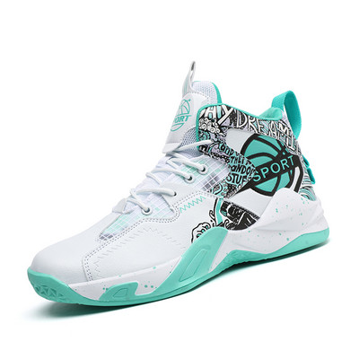 Kvaliteetsed meeste korvpallitossud kulumiskindlad treeningspordijalatsid Mugavad kõrge ülaosaga naiste korvpallijalatsid 36-46