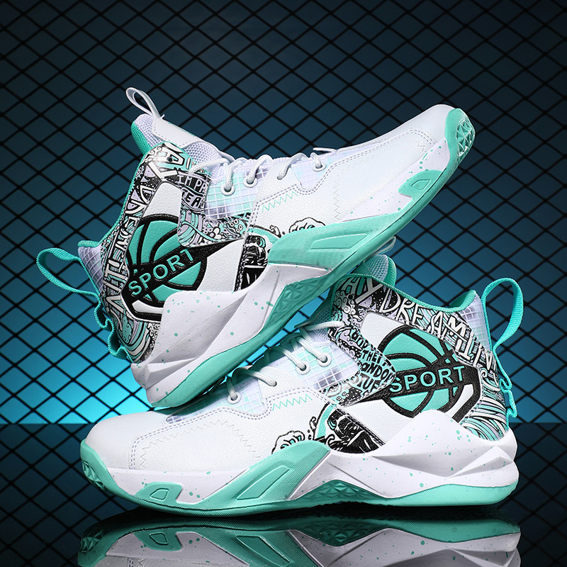 Kvaliteetsed meeste korvpallitossud kulumiskindlad treeningspordijalatsid Mugavad kõrge ülaosaga naiste korvpallijalatsid 36-46