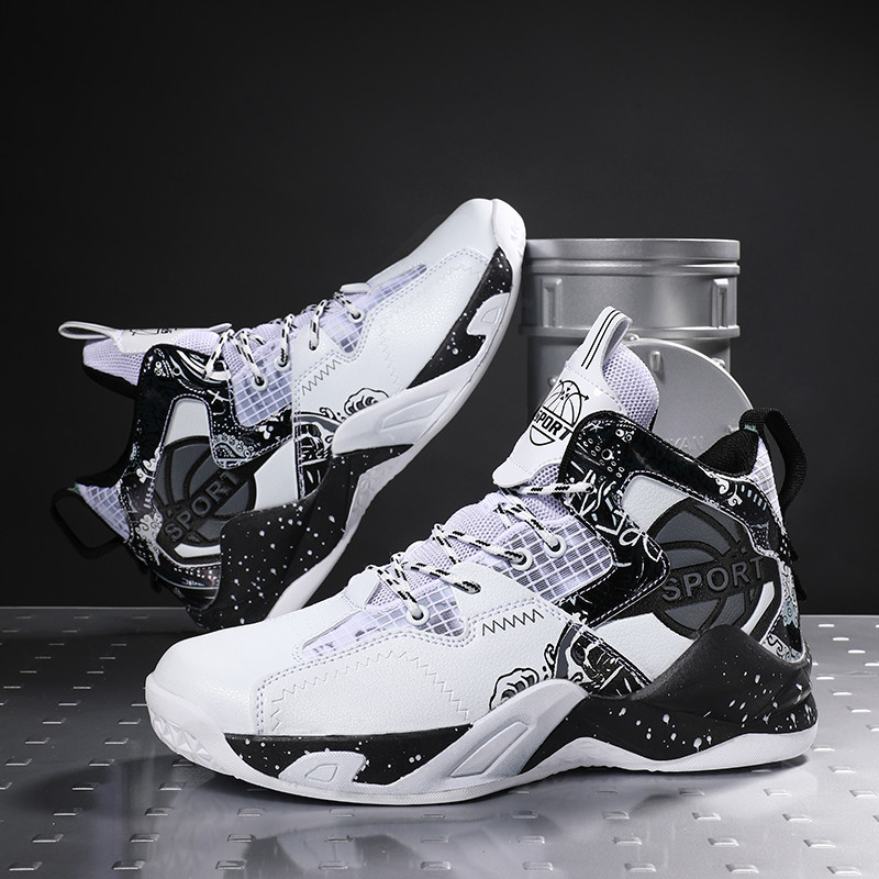 Kvaliteetsed meeste korvpallitossud kulumiskindlad treeningspordijalatsid Mugavad kõrge ülaosaga naiste korvpallijalatsid 36-46