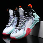 Suurused 31-40 Laste korvpallijalatsid poistele Spordijalatsid hingavad libisemiskindlad tüdrukud Kvaliteetsed korvpallispordijalatsid lastele