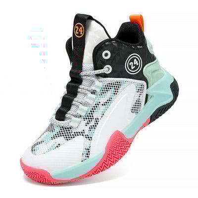 Suurused 31-40 Laste korvpallijalatsid poistele Spordijalatsid hingavad libisemiskindlad tüdrukud Kvaliteetsed korvpallispordijalatsid lastele