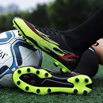 Марка Superstar Професионални футболни обувки Мъже Жени Дишащи чорапи Футболни обувки Мъжки Бутони за футзал с дълги шипове Men botas futbol