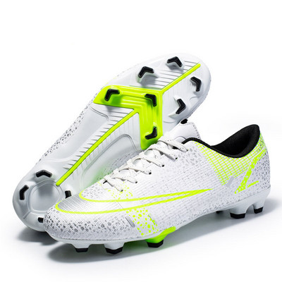 Νέες ανδρικές μπότες ποδοσφαίρου Long Spikes Lace-up AG Αθλητικά παπούτσια προπόνησης ποδοσφαίρου εξωτερικού χώρου με χόρτο Γυναικεία Παιδικά παπούτσια ποδοσφαίρου Μέγεθος 34-45