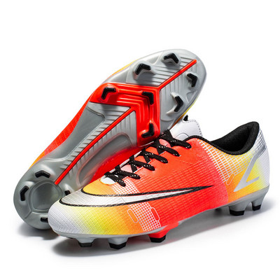 Νέες ανδρικές μπότες ποδοσφαίρου Long Spikes Lace-up AG Αθλητικά παπούτσια προπόνησης ποδοσφαίρου εξωτερικού χώρου με χόρτο Γυναικεία Παιδικά παπούτσια ποδοσφαίρου Μέγεθος 34-45