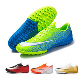 Új férfi focicipő TF kemény pályás alacsony felső Kiváló minőségű kényelmes szabadtéri sport futballedzés felnőtt gyermek női chuteira