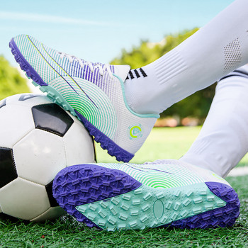 Мъжки футболни обувки Устойчиви на износване Дишащи висококачествени TF Спорт на открито Футболни тренировъчни маратонки Жени Дете chuteira