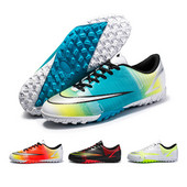 Vyriški futbolo batai TF Lengvi aukštos kokybės patogūs kieto lauko treniruočių žaidimo žaidimai vaikų futbolo bateliai chuteira